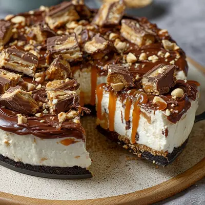 Snickers Cheesecake: Cremiger No-Bake-Kuchen ohne Backen