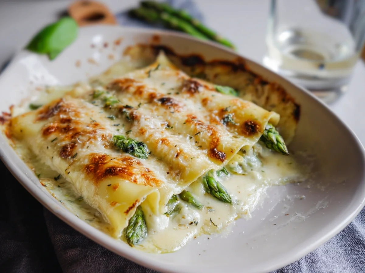 Spargel Cannelloni: Cremiges Ofenrezept für den Frühling - Beitragsbild
