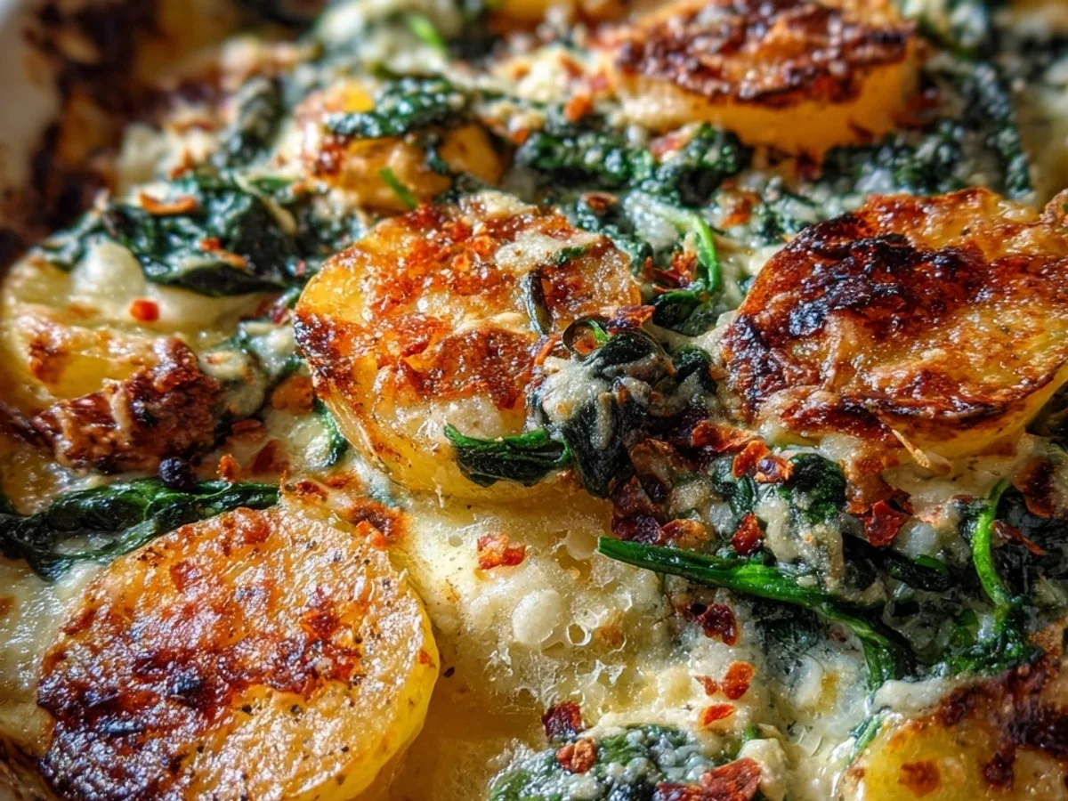 Spinat-Kartoffel-Auflauf mit Allgäuer Bergkäse - Beitragsbild