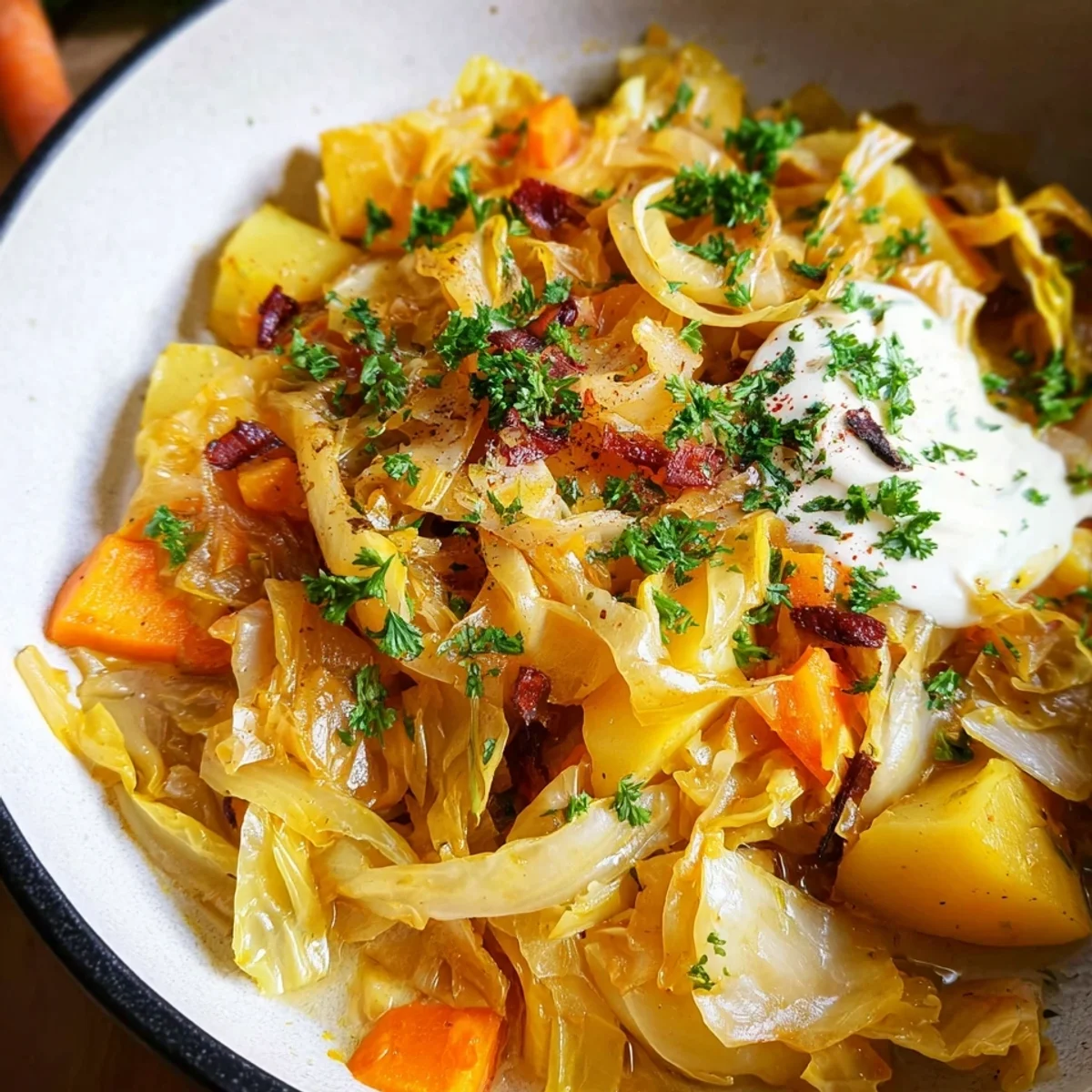 Spitzkohlpfanne mit Kartoffeln: Vegetarisch & Schnell