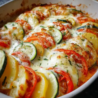 Tomaten-Zucchini-Kartoffel-Gratin: Herzhaft & Vegetarisch