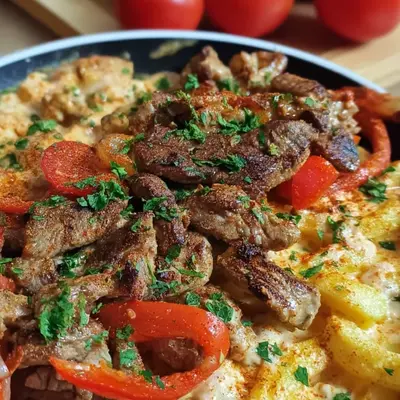 Würzig-cremige Gyros Pfanne mit Soße: Einfach & Lecker