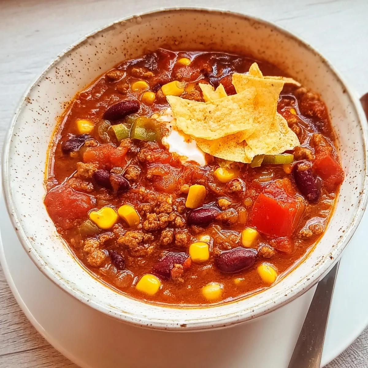 Würzige Taco-Suppe mit Hackfleisch aus dem Thermomix