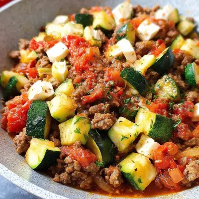 Zucchini Hackfleisch Pfanne: Schnelles Low-Carb Rezept